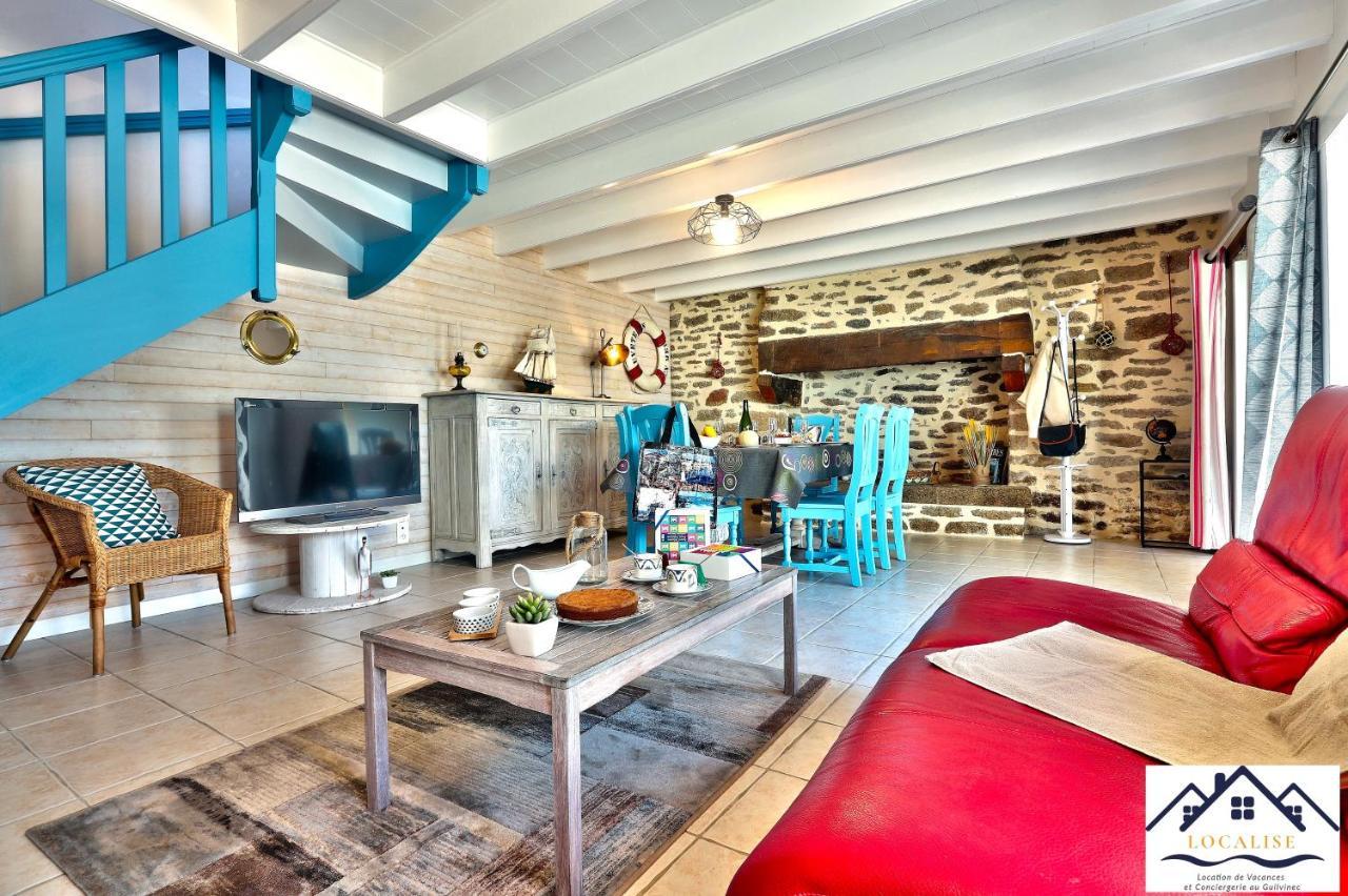 LocaLise - La Maison du pêcheur au Guilvinec - Chambres vue mer - A 20m de la mer située à la pointe de Men Meur - Tout à pied, plage, port, centre, commerces, marché - Wifi inclus - Linge de lit inclus - Jardin clos - En option , ménage et serviette Extérieur photo