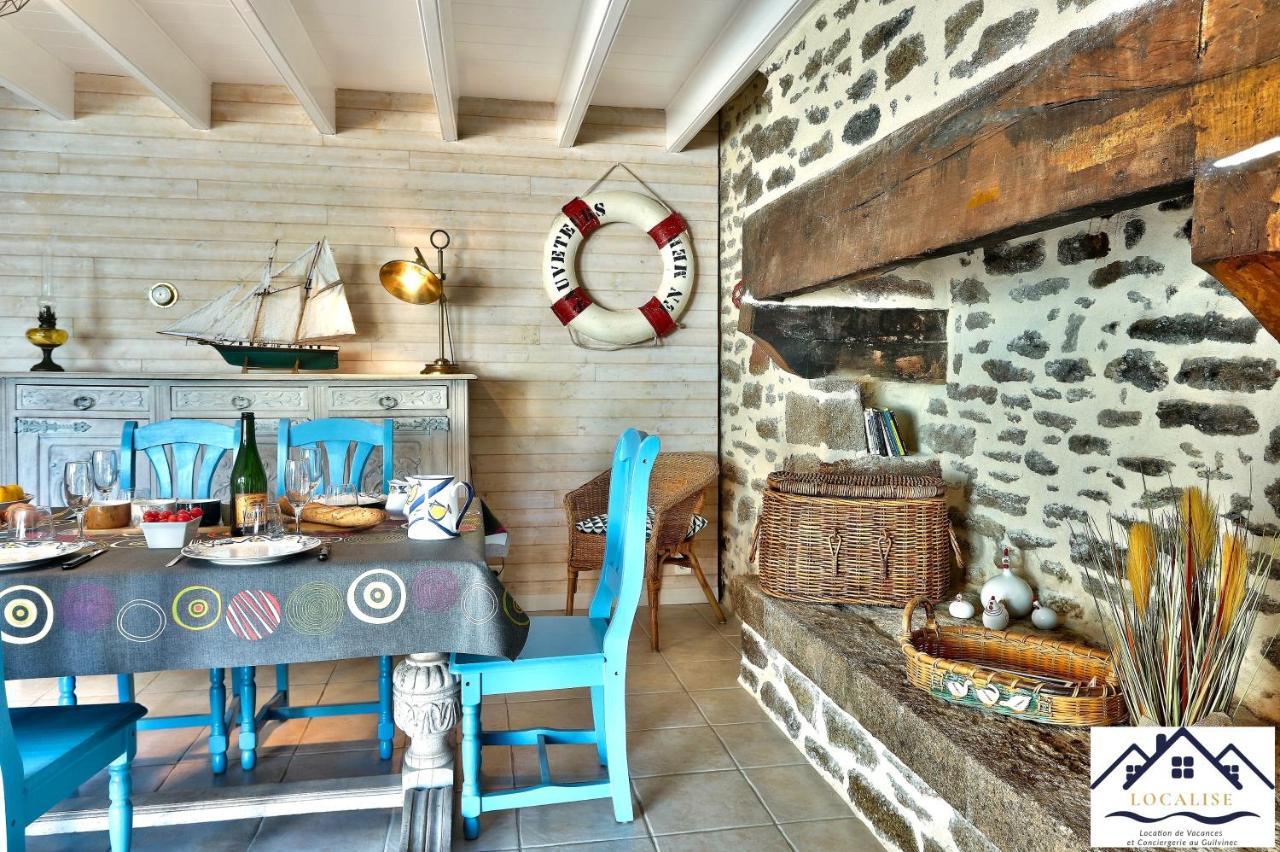 LocaLise - La Maison du pêcheur au Guilvinec - Chambres vue mer - A 20m de la mer située à la pointe de Men Meur - Tout à pied, plage, port, centre, commerces, marché - Wifi inclus - Linge de lit inclus - Jardin clos - En option , ménage et serviette Extérieur photo